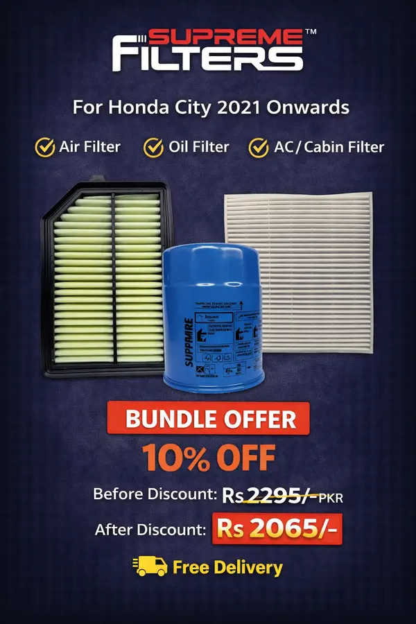Honda City 2021 onwards Air Oil Cabin Filter (BUNDLE OFFER)