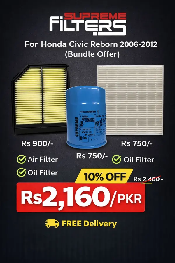 Honda Civic Reborn Air Oil Cabin Filter (BUNDLE OFFER)