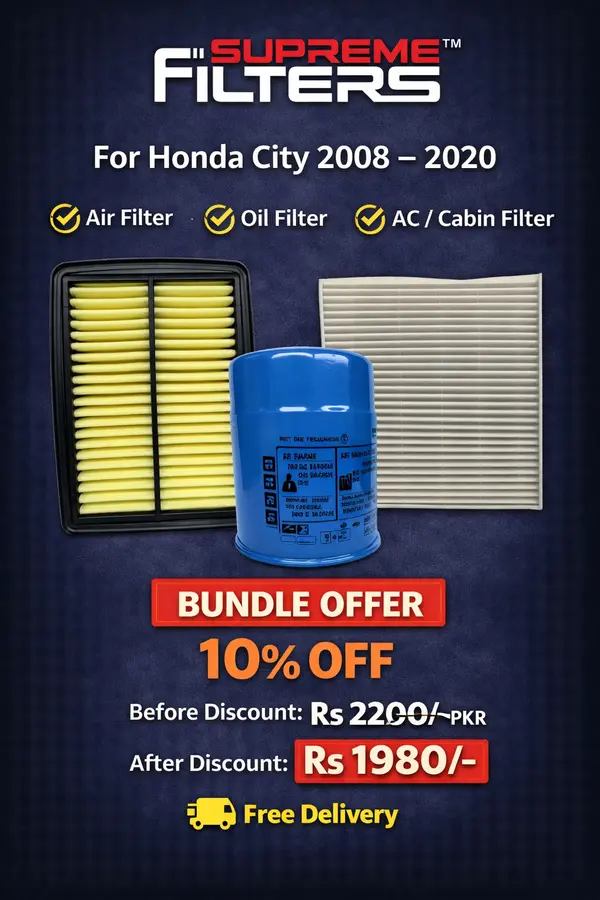 Honda City Air Oil Cabin Filter (BUNDLE OFFER)