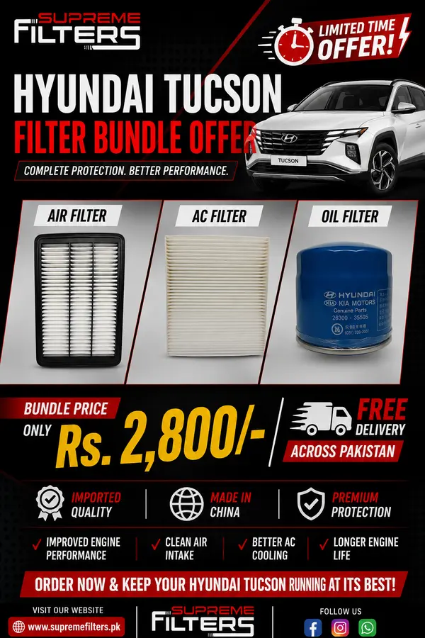 Hyundai Tucson Air Oil Cabin Filter (BUNDLE OFFER)