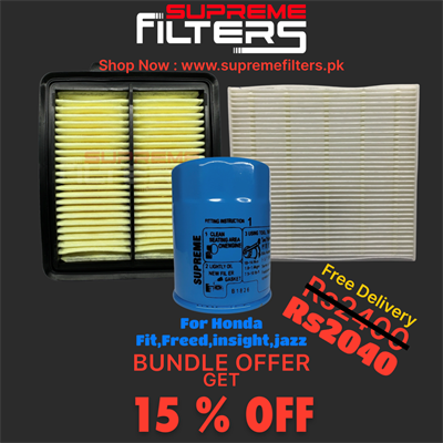 Honda fit , fit Shuttle, Freed, Freed Spike , insight , jazz Air Oil Cabin Filter (BUNDLE OFFER)