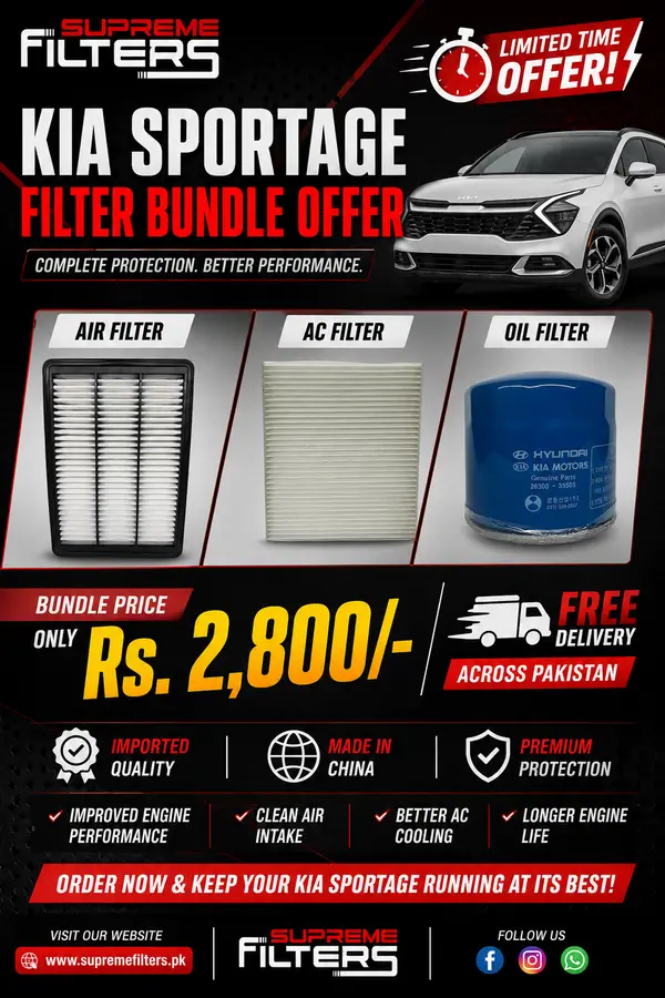Kia Sportage Air,Ac,Oil Cabin Filter (BUNDLE OFFER)