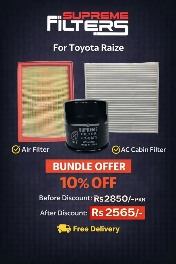 Toyota Raize Air,Ac,Oil Filter (Bundle Offer)