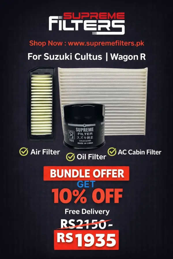 Suzuki Wagon R, Cultus  Air Oil Cabin Filter (BUNDLE OFFER)