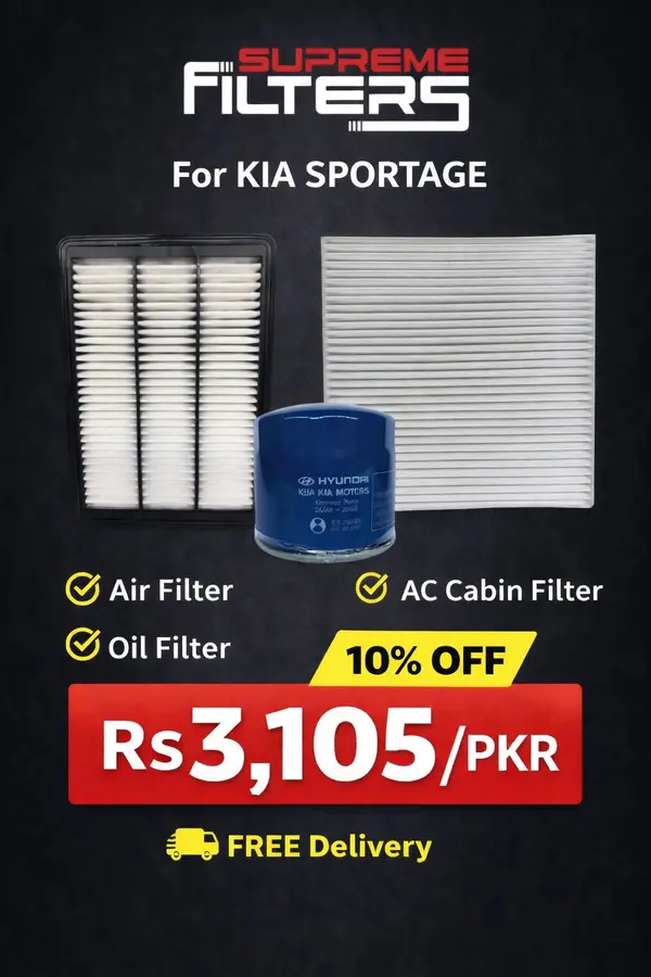 Kia Sportage Air,Ac,Oil Cabin Filter (BUNDLE OFFER)