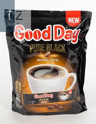 Good Day Pure Black Coffee, Instant Coffee Sticks- 40 Sticks