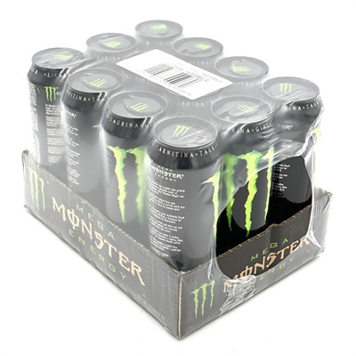 Monster Energy Drink Mega Rare Black Cap 553ML Pack of 12