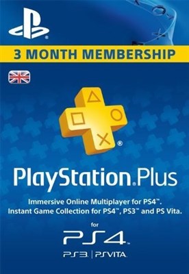 PlayStation Plus - 3 Month Subscription (UK)
