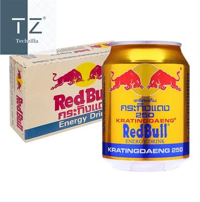 Redbull energy drink 250ml -Box of 24 cans (Made in Vietnam / Thailand)