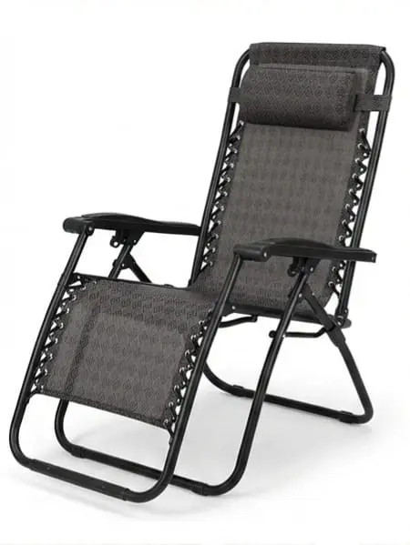 Foldable Outdoor Lounger - Portable Zero Gravity Recliner Chair