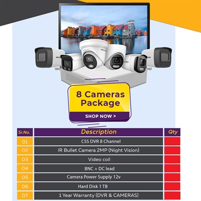 CSS 8 Camera Package 2mp