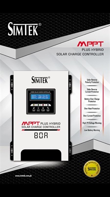 SIMTEK MPPT Plus Hybrid Solar Charge Controller 48Volt 65AMP Smart Digital DC 12V/24V
