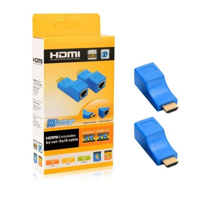 4K HDMI-compatible Extender Extension up to 30m Over CAT5e / 6 UTP LAN Ethernet Cable RJ45 Ports LAN