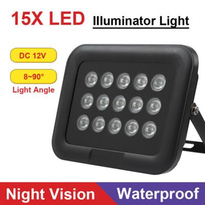 IR Illuminators 15x LED High Power Infrared LED Lights for Security Camera