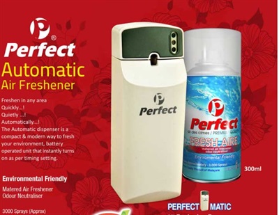 Air Freshener Perfect Room Spray Dispenser Refiller Room Spray Re-Filler Perfect Matic 300Ml