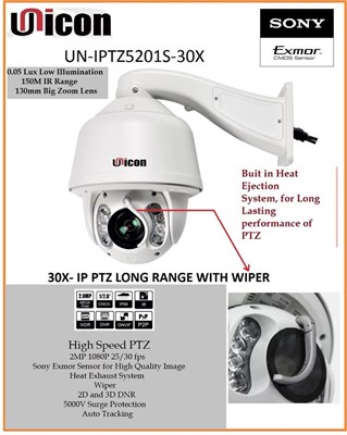 PTZ LONG RANGE WITH WIPER 30x