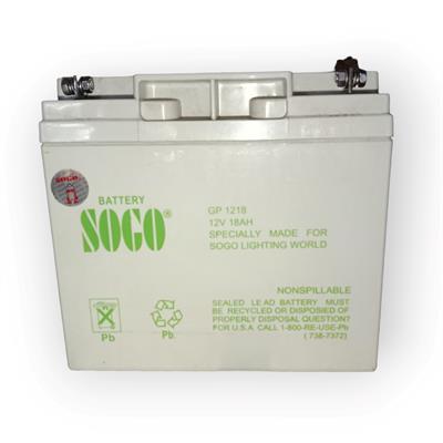 Sogo 12v 18ah Maintenance Free Dry Battery Sealed Lead Acid Imported Brand for Motor Cycle , loader, Toys, UPS & for Bike 
