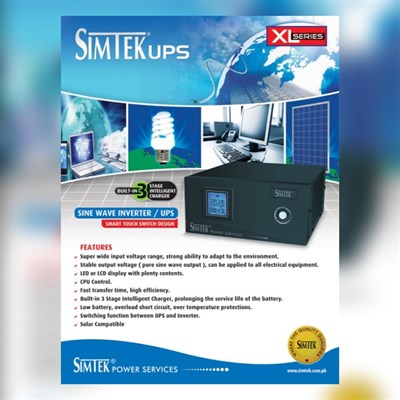 SIMTEK SINE WAVE UPS XL 1500 6+6 - 24v 