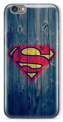 Superman wood texture logo