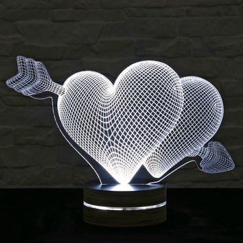 Heart 3D Lamp