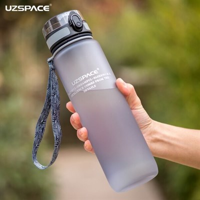 1000ml Sports Water Bottle BPA Free Protein Shaker Portable Leakproof Travel Camp Hiking Ecofriendly