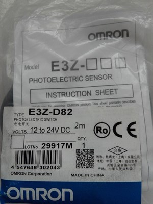 OMRON Metal Detector Photocell E3Z D82  ( China Make )