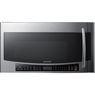 Samsung - 1.7 Cu. Ft. Convection Over-the-Range Microwave - Stainless Steel
