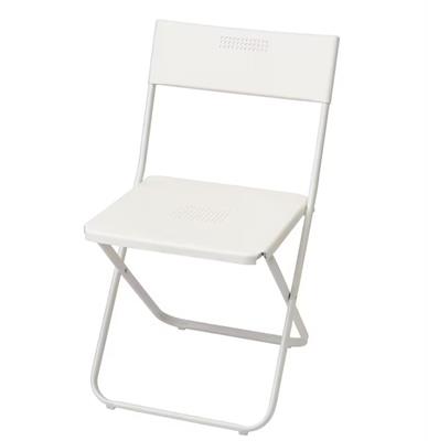 IKEA FEJAN Chair, outdoor, foldable white