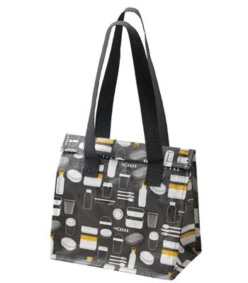 IKEA Lunch bag, patterned grey25x16x27 cm