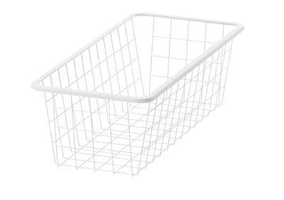 IKEA Wire basket, white, 25x51x15 cm