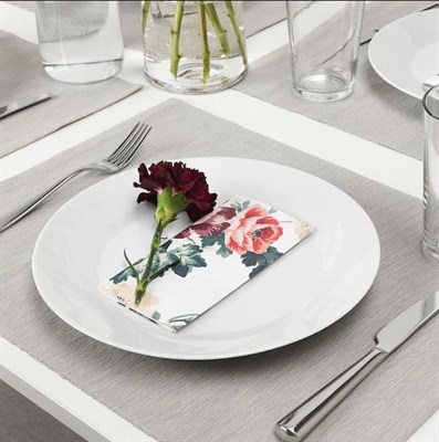 IKEA Paper napkin, multicolour/flower33x33 cm