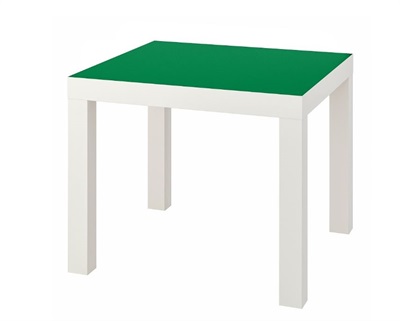 IKEA Lack Side Table- White/Black & white Green 55x55 cm