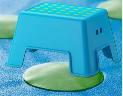 IKEA BOLMEN Step stool, blue