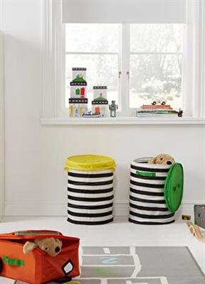 IKEA  Basket with lid for children, yellow