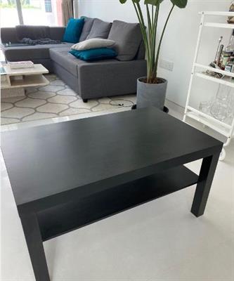 IKEA Coffee table, black-brown 90x55 cm