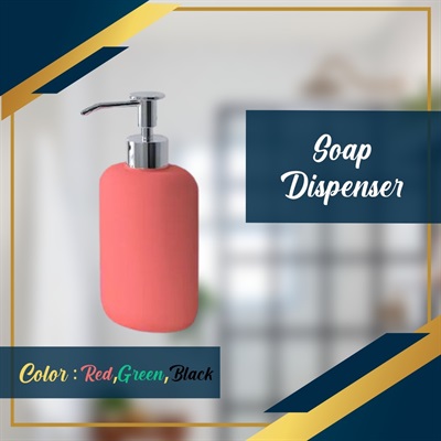 IKEA Soap dispenser pink/black/green