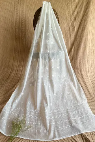 White Cottonet Dupattas