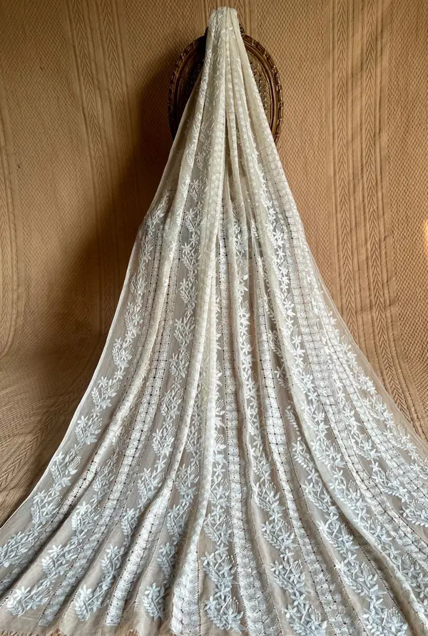 Tarkashi Chiffon Wrap 