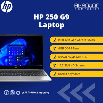 HP Notebook 250 G9, Ci5 12TH, 8Gb, 512GB SSD, 15.6" FHD, BL-K, Dos, Silver