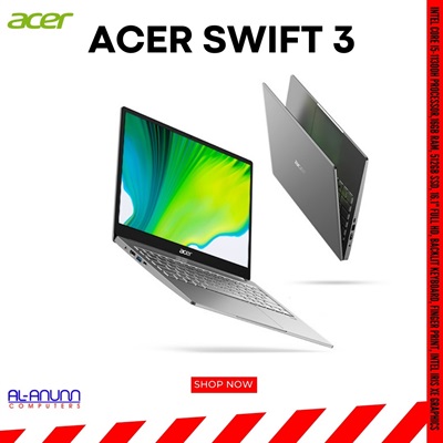 Acer Swift 3, Ci5 11TH,16GB, 512GB, 16.1" FHD Screen, BL-K, FPR, Dos, Steel Gray 