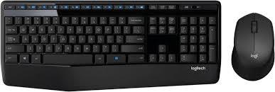 Logitech MK345 Comfort Wireless Keyboard and Mouse Combo – Long Battery Life, Ergonomic Design, Spill-Resistant – Black | Al Anum Karachi