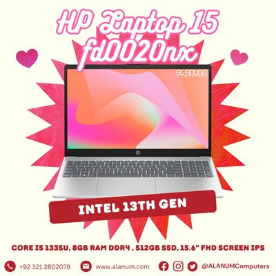 HP Notebook 15-fd0020nx, Ci5 13TH, 8Gb, 512GB SSD, 15.6" FHD