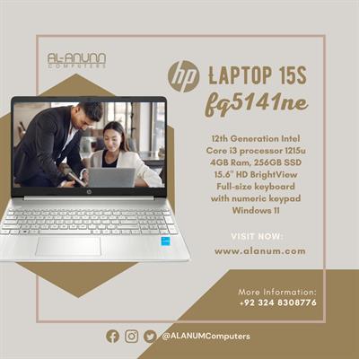 HP Notebook 15s-FQ5141ne, Ci3 12TH, 4Gb, 256GB SSD, 15.6" HD, W11, Silver