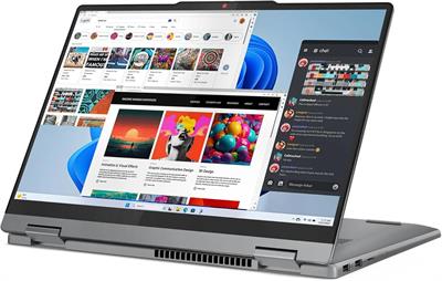Lenovo IdeaPad 5 2-in-1 Laptop – Core 7 150U, 16GB RAM, 512GB SSD, 14” WUXGA Touch, Backlit Keyboard, Fingerprint Reader, Lenovo Pen, Windows 11 – Luna Grey | Al Anum Karachi