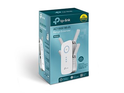 TP-LINK RE500 AC1900 Wi-Fi Range Extender, Wall Plugged,  1300Mbps at 5GHz + 600Mbps at 2.4GHz, 802.