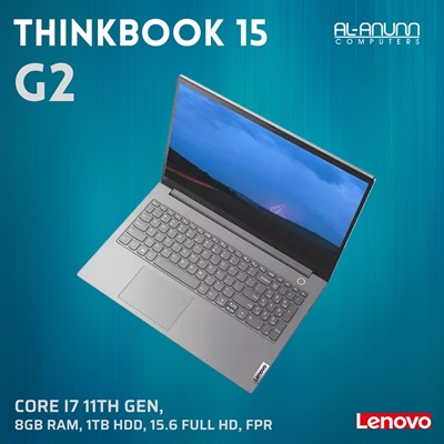 ThinkBook 15 G2, Ci7 11TH, 8GB, 1TB, 15.6 FHD, FPR, DOS, Minral Gray