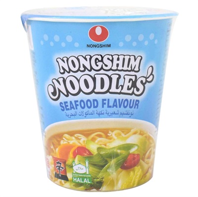 Korean Snacks - Nongshim Noodles - Seafood Flavor - 65g 