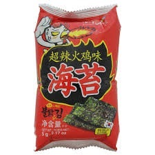 Korean Snacks - Spicy Buldak Nori - Spicy Chicken Seaweed - 5g