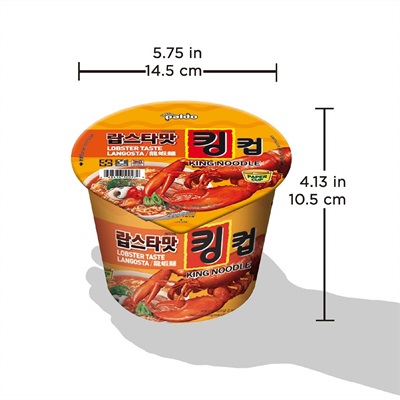 Paldo - Korean Snack - Instant Ramen with soup base  - Lobster Flavor - KING Noodle 