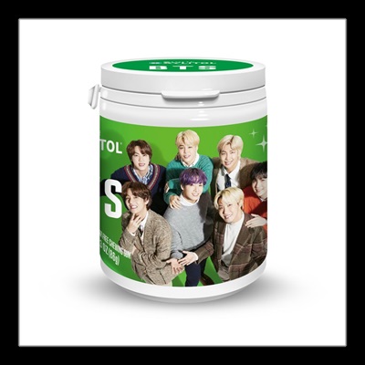 Korean Snacks - BTS - Xylitol Gum - Original Flavor - Green - Korean Version - Sugar Free - 86G